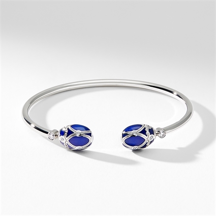 Effy Bella Bleu 14K White Gold Blue and White Diamond Bangle, 1.27 TCW –  effyjewelry.com