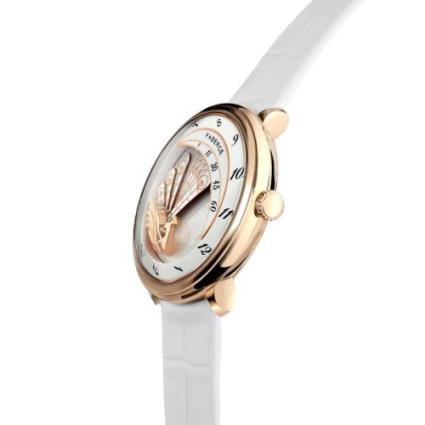 Women's Heritage Leather Peacock Detailing Dial Watch | World of Watches