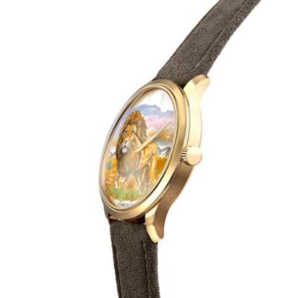 Legacy Traveler Men's Dress Watch — Lion Gold | MVMT